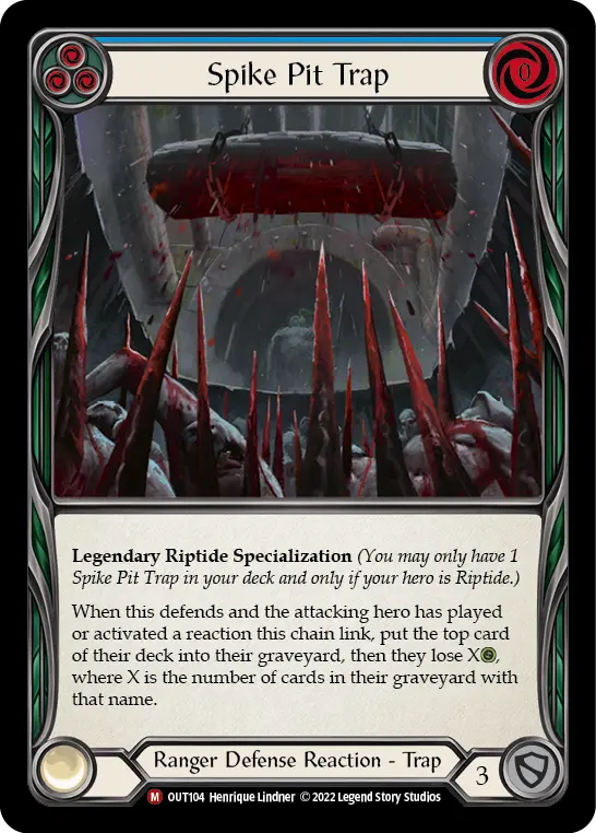 Spike Pit Trap — Outsiders Flesh and Blood card by Henrique Lindner