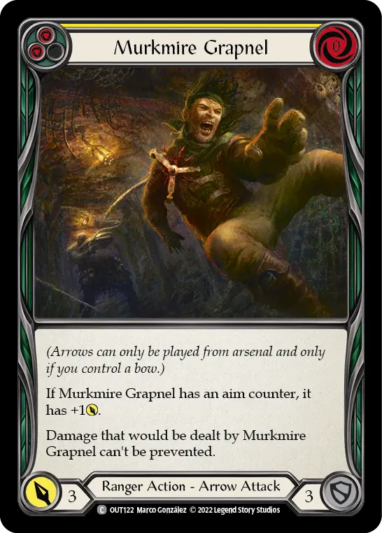 Murkmire Grapnel (Yellow) — Outsiders Flesh and Blood card by Marco González