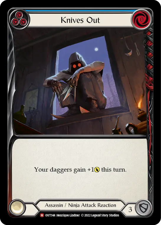 Knives Out — Outsiders Flesh and Blood card by Henrique Lindner