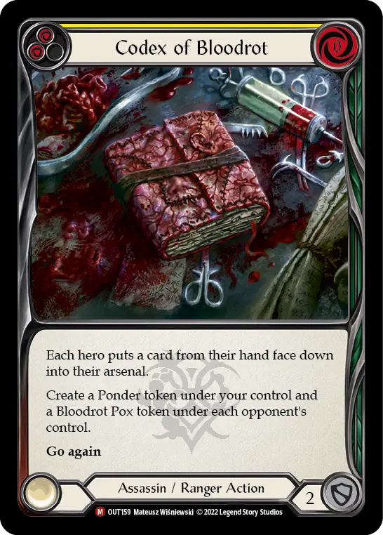 Codex of Bloodrot (Marvel) — Flesh and Blood card