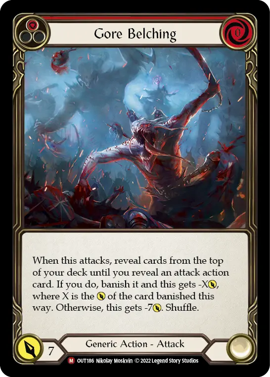 Gore Belching — Outsiders Flesh and Blood card by Nikolay Moskvin