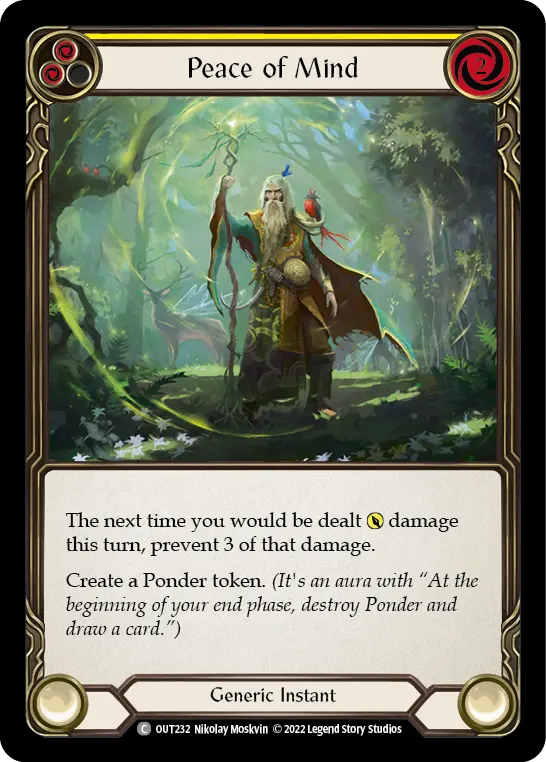 Peace of Mind (Yellow) — Outsiders Flesh and Blood card by Nikolay Moskvin