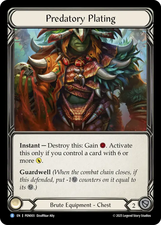 Predatory Plating — Compendium of Rathe Flesh and Blood card by Dzulfikar Aliy