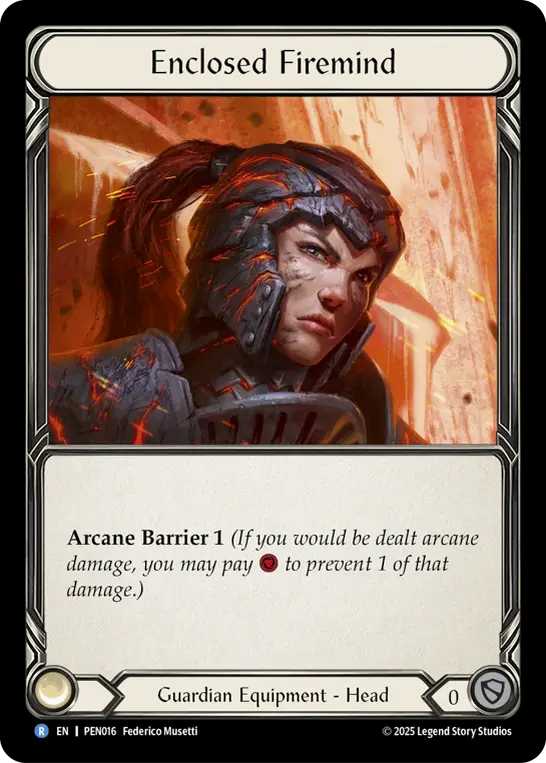 Enclosed Firemind — Compendium of Rathe Flesh and Blood card by Federico Musetti
