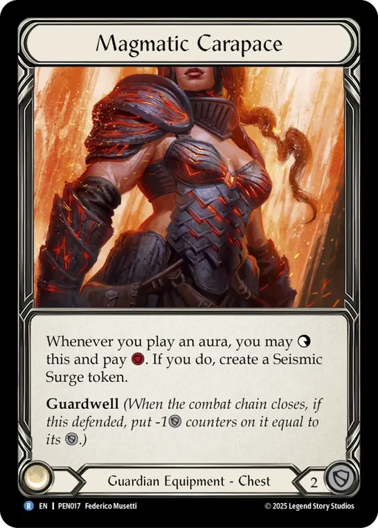Magmatic Carapace — Compendium of Rathe Flesh and Blood card by Federico Musetti