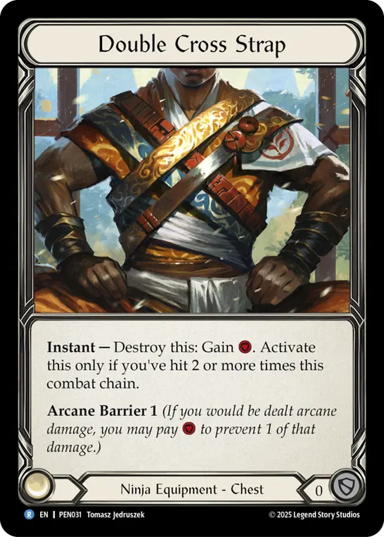 Double Cross Strap — Compendium of Rathe Flesh and Blood card by Tomasz Jedruszek