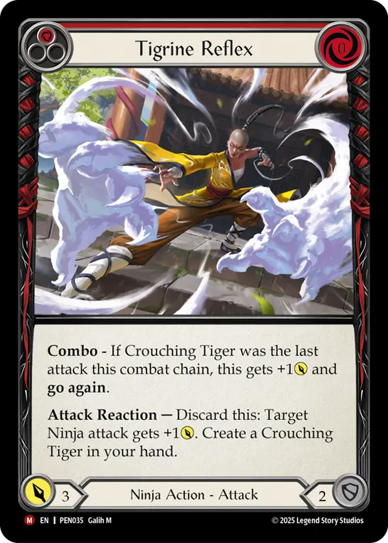 Tigrine Reflex (Red) — Compendium of Rathe Flesh and Blood card by Galih M