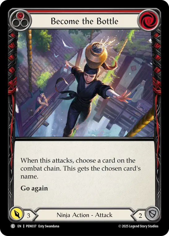 Become The Bottle (Red) — Compendium of Rathe Flesh and Blood card by Esty Swandana