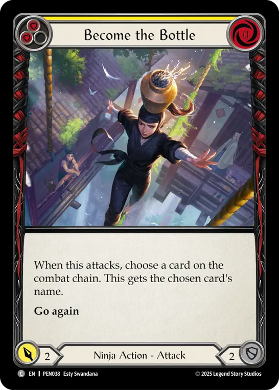 Become The Bottle (Yellow) — Compendium of Rathe Flesh and Blood card by Esty Swandana