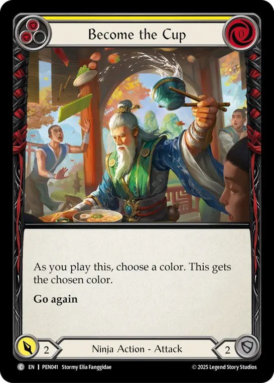 Become The Cup (Yellow) — Compendium of Rathe Flesh and Blood card by Stormy Elia Fanggidae