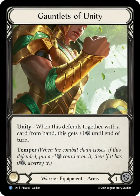 Gauntlets of Unity — Compendium of Rathe Flesh and Blood card by Galih M