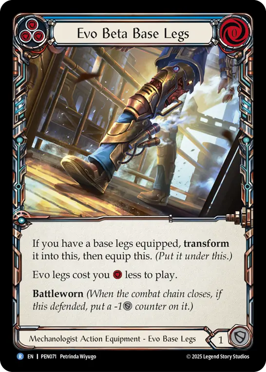 Evo Beta Base Legs (Blue) — Compendium of Rathe Flesh and Blood card by Forrest Imel