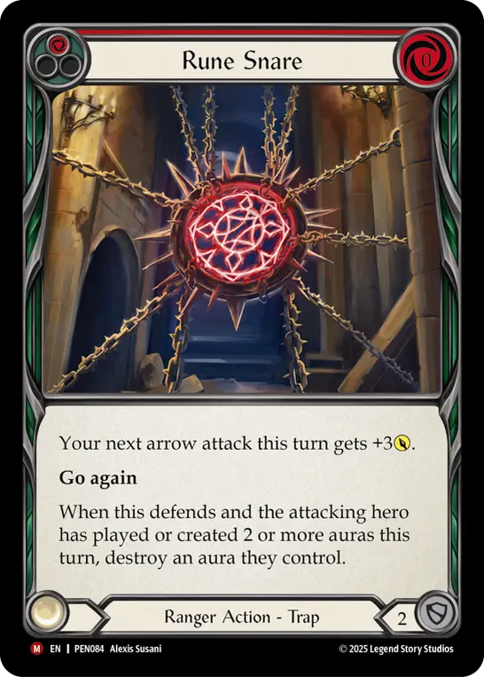 Rune Snare (Red) — Compendium of Rathe Flesh and Blood card by Alexis Susani