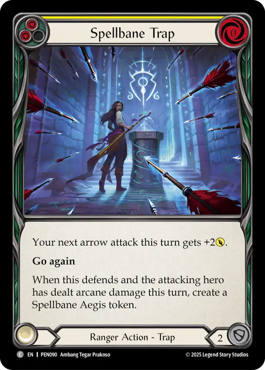 Spellbane Trap (Yellow) — Compendium of Rathe Flesh and Blood card by Ambang Tegar Prakoso