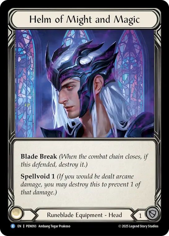 Helm Of Might And Magic — Compendium of Rathe Flesh and Blood card by Ambang Tegar Prakoso