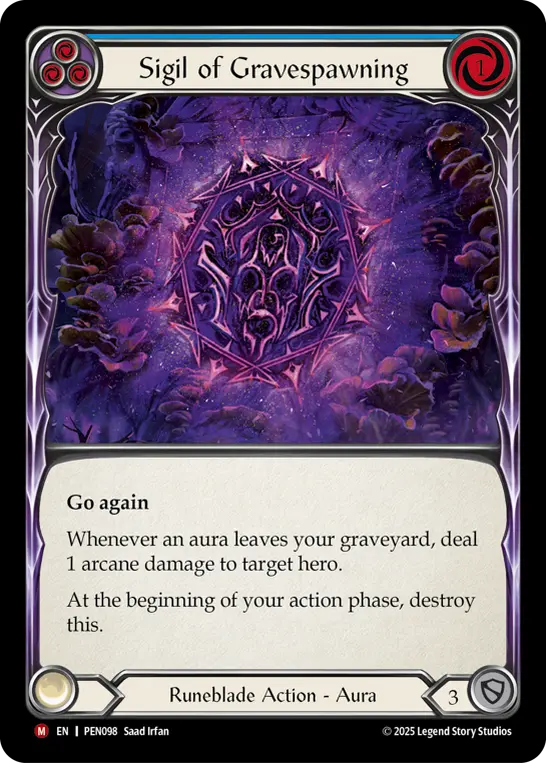 Sigil Of Gravespawning (Blue) (Marvel) — Compendium of Rathe
