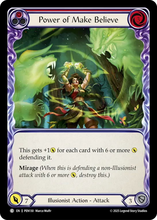 Power Of Make Believe (Red) — Compendium of Rathe Flesh and Blood card by Marco Wulfr