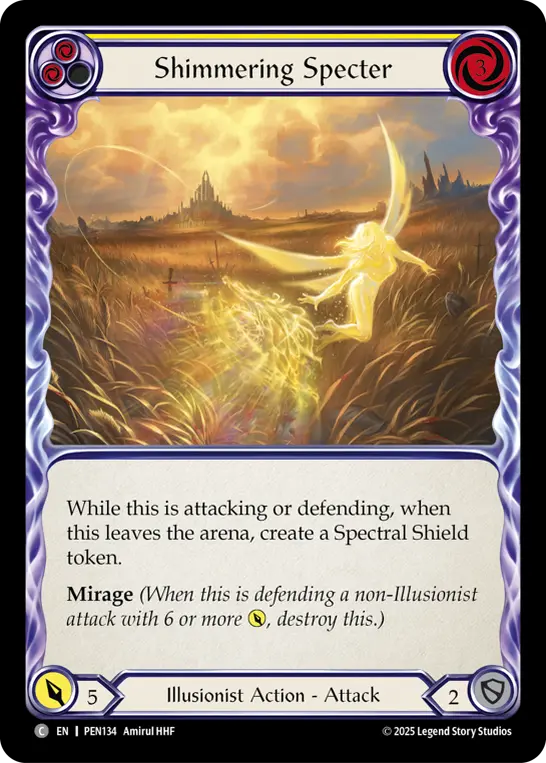 Shimmering Specter (Yellow) — Compendium of Rathe Flesh and Blood card by Amirul HHF