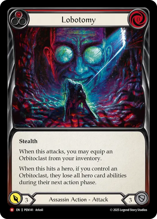 Lobotomy (Red) — Compendium of Rathe Flesh and Blood card by Arkoii
