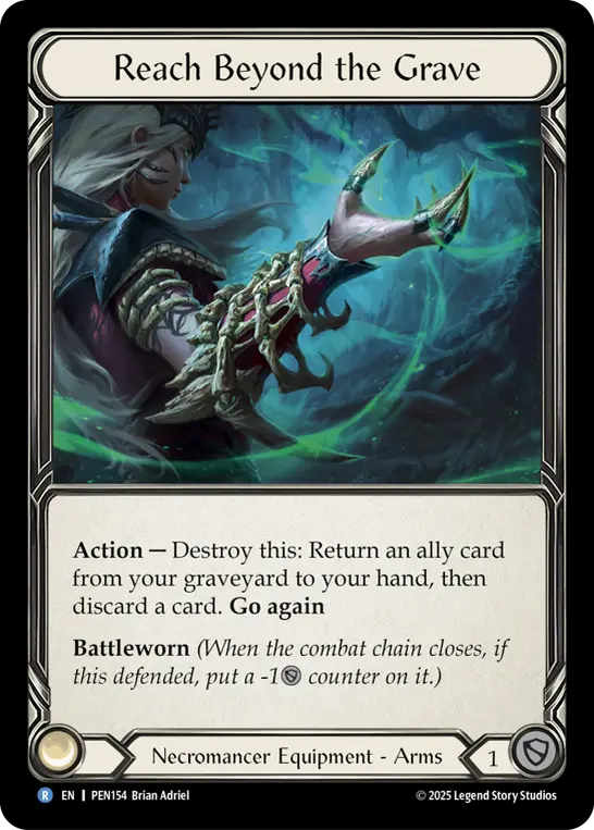 Reach Beyond The Grave — Compendium of Rathe Flesh and Blood card by Brian Adriel