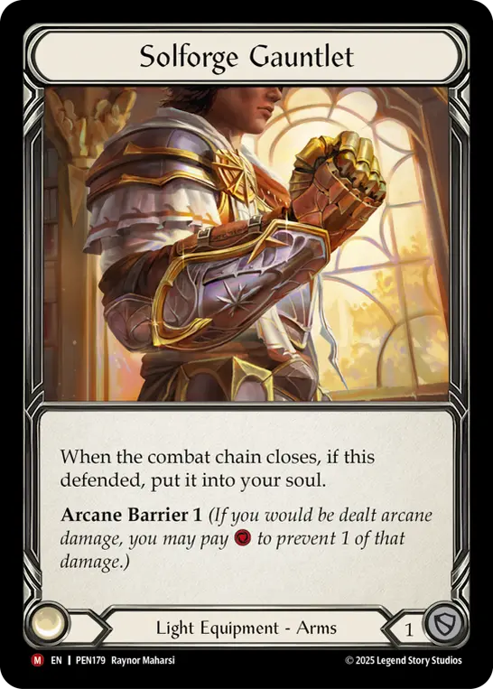 Solforge Gauntlet — Compendium of Rathe Flesh and Blood card by Raynor Maharsi