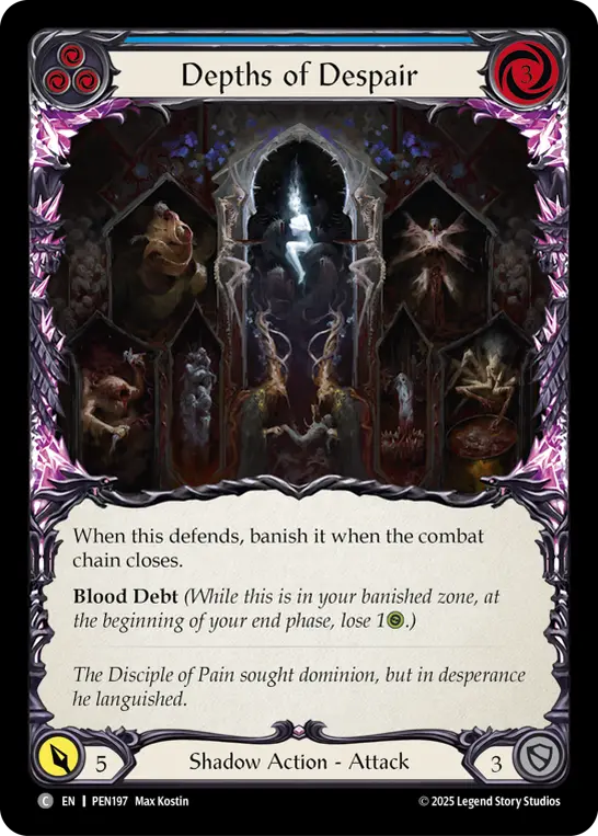 Depths Of Despair (Blue) — Compendium of Rathe Flesh and Blood card by Max Kostin