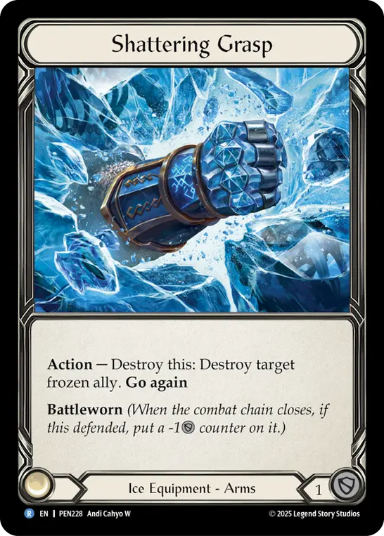 Shattering Grasp — Compendium of Rathe Flesh and Blood card by Andi Cahyo W