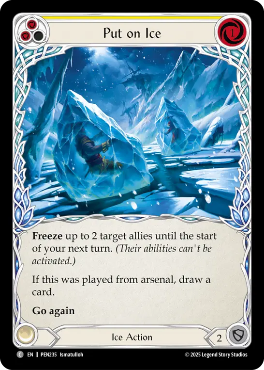 Put On Ice (Yellow) — Compendium of Rathe Flesh and Blood card by Ismatulloh