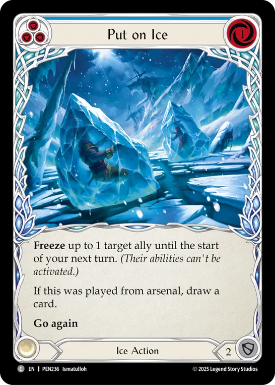 Put On Ice (Blue) — Compendium of Rathe Flesh and Blood card by Ismatulloh
