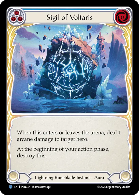 Sigil Of Voltaris (Blue) — Compendium of Rathe Flesh and Blood card by Thomas Manning