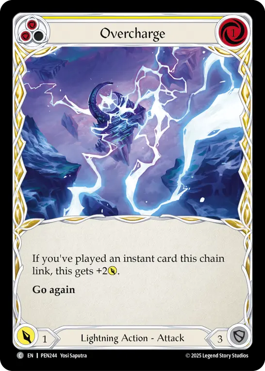 Overcharge (Yellow) — Compendium of Rathe Flesh and Blood card by Yosi Saputra