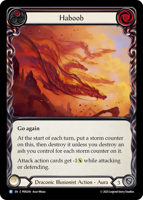 Haboob (Red) — Compendium of Rathe Flesh and Blood card by Asur Misola