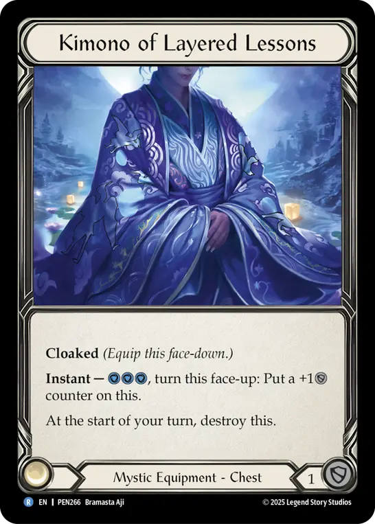 Kimono Of Layered Lessons — Compendium of Rathe Flesh and Blood card by Bramasta Aji