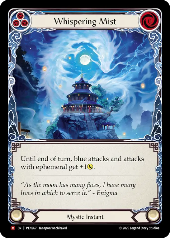 Whispering Mist (Blue) — Compendium of Rathe Flesh and Blood card by Tanapon Wachirakul