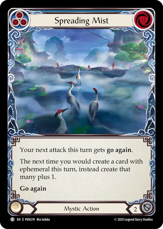 Spreading Mist (Blue) — Compendium of Rathe Flesh and Blood card by Rio Sabda