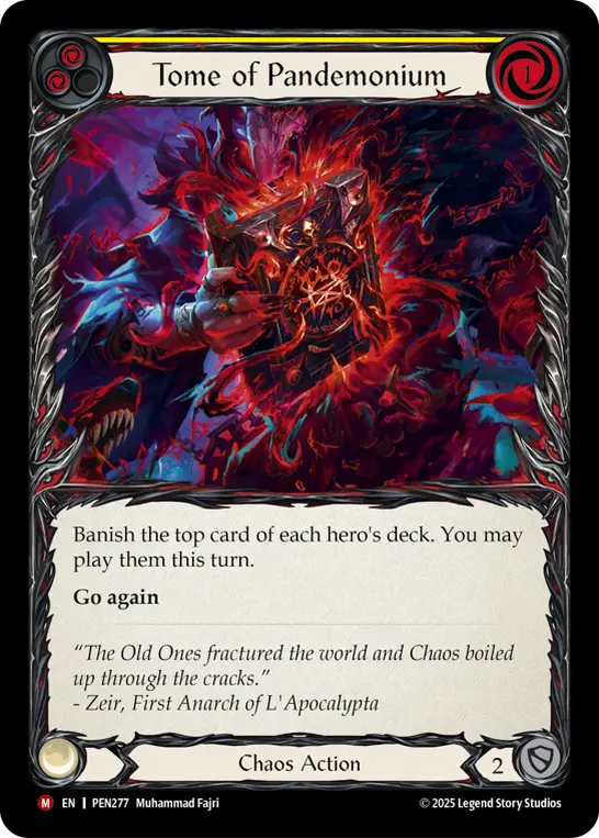 Tome Of Pandemonium (Yellow) — Compendium of Rathe Flesh and Blood card by Muhammad Fajri