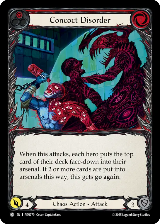 Concoct Disorder (Red) — Compendium of Rathe Flesh and Blood card by Orson CaptainSass