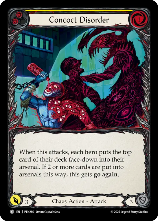 Concoct Disorder (Yellow) — Compendium of Rathe Flesh and Blood card by Orson CaptainSass
