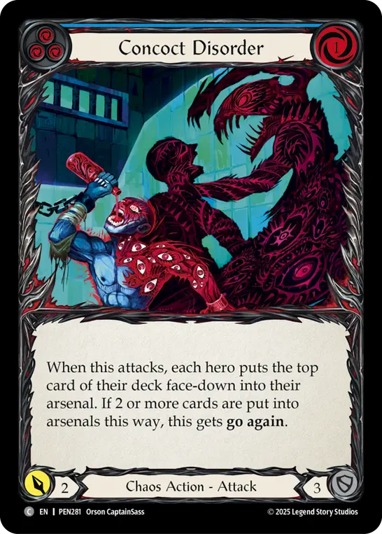 Concoct Disorder (Blue) — Compendium of Rathe Flesh and Blood card by Grant Garkavaya