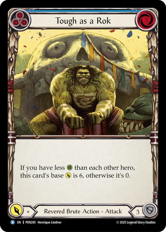 Tough As A Rok (Blue) — Compendium of Rathe Flesh and Blood card by Henrique Lindner