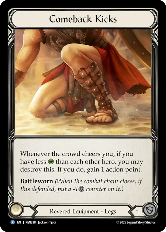 Comeback Kicks — Compendium of Rathe Flesh and Blood card by Jackson Tjota