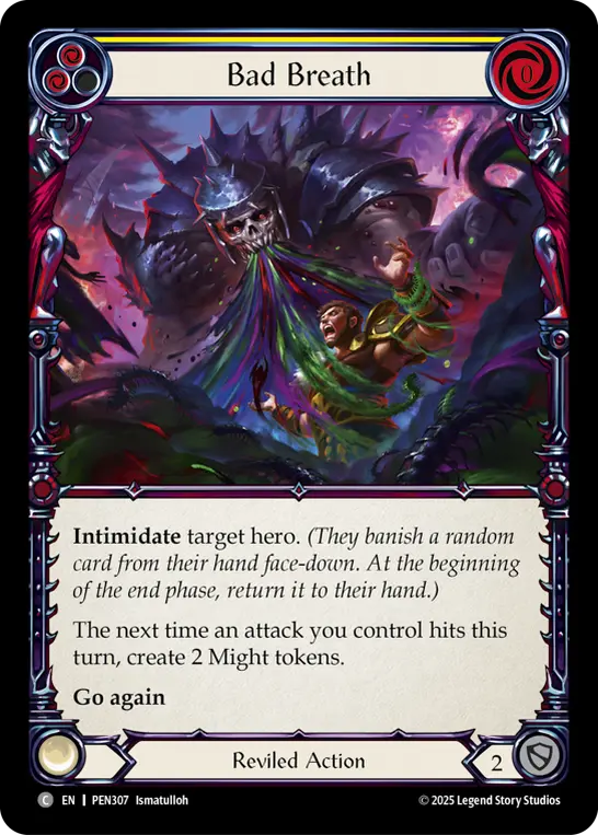 Bad Breath (Yellow) — Compendium of Rathe Flesh and Blood card by Ismatulloh