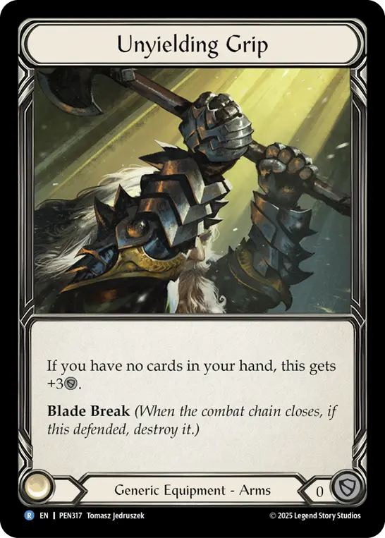 Unyielding Grip — Compendium of Rathe Flesh and Blood card by Tomasz Jedruszek