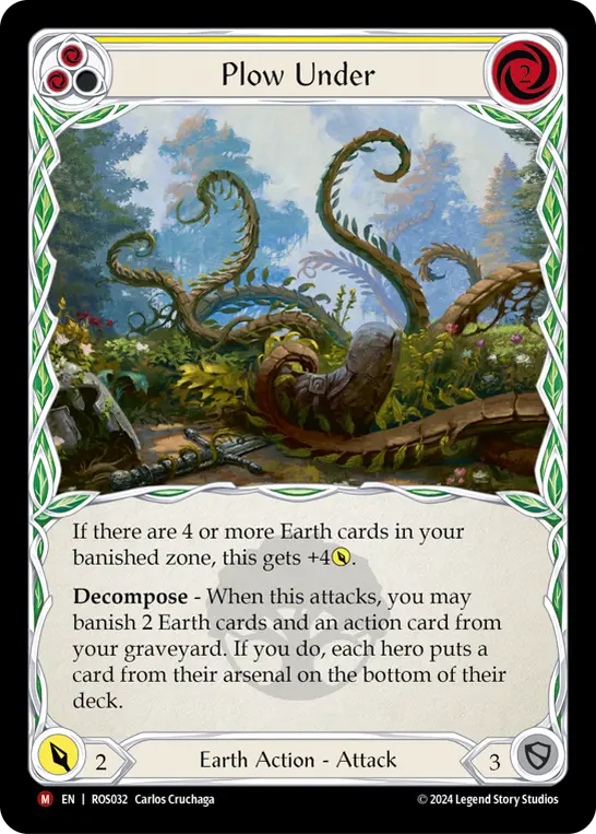 Plow Under — Rosetta Flesh and Blood card by Carlos Cruchaga