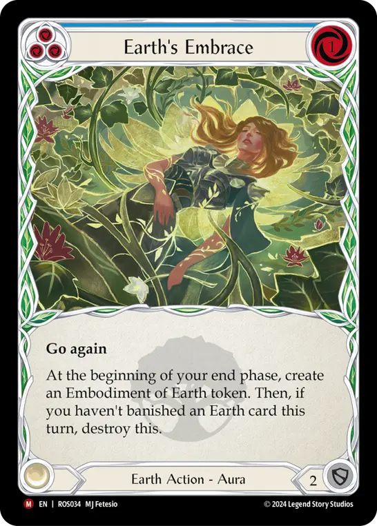 Earth's Embrace — Rosetta Flesh and Blood card by MJ Fetesio