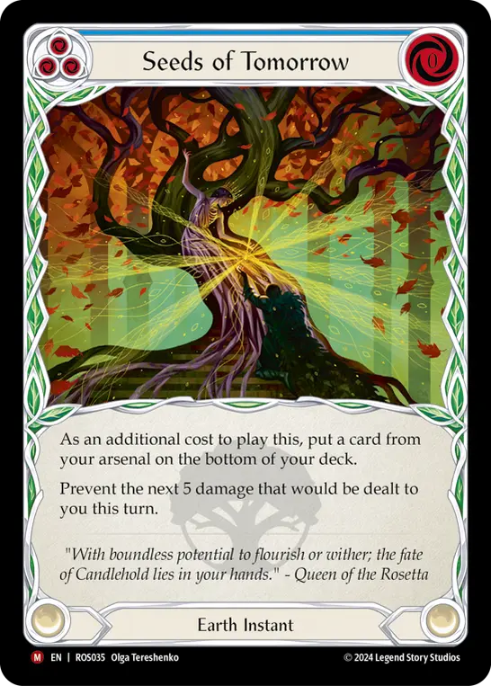 Seeds of Tomorrow — Rosetta Flesh and Blood card by Olga Tereshenko