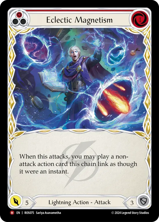Eclectic Magnetism — Rosetta Flesh and Blood card by Sariya Asavametha