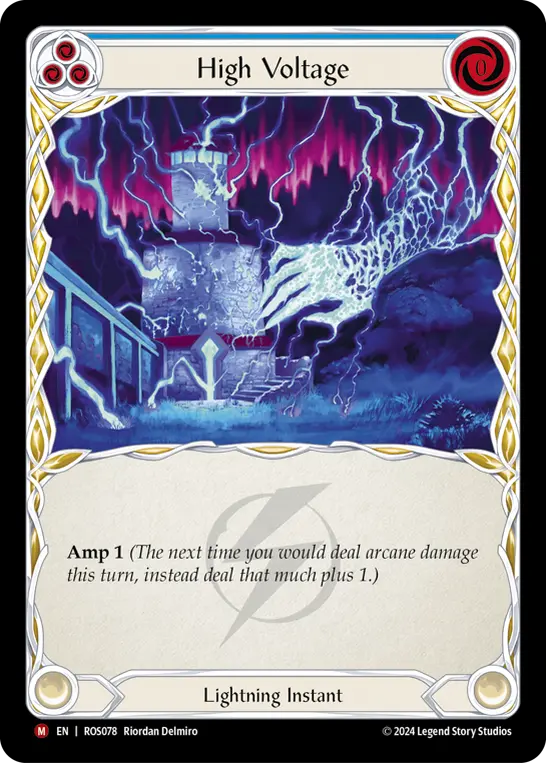 High Voltage — Rosetta Flesh and Blood card by Riordan Delmiro