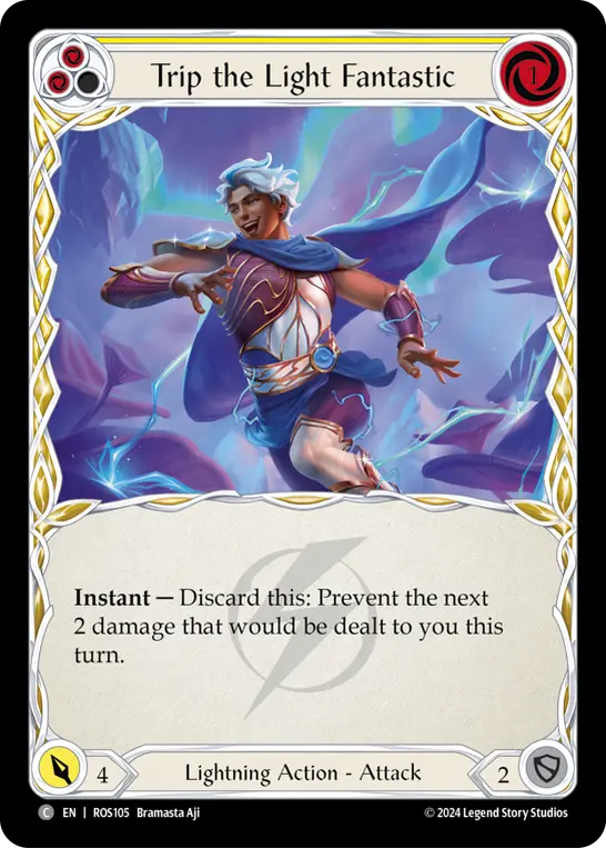 Trip the Light Fantastic (Yellow) — Rosetta Flesh and Blood card by Bramasta Aji