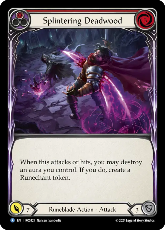 Splintering Deadwood (Red) — Rosetta Flesh and Blood card by Nailsen Ivanderlie